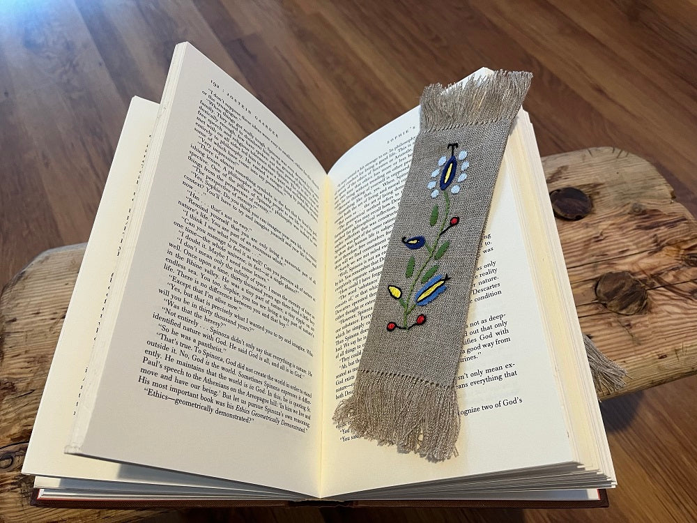 Bookmark with flowers
