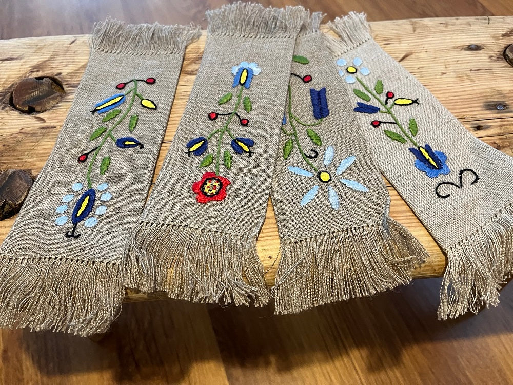 Bookmark with flowers