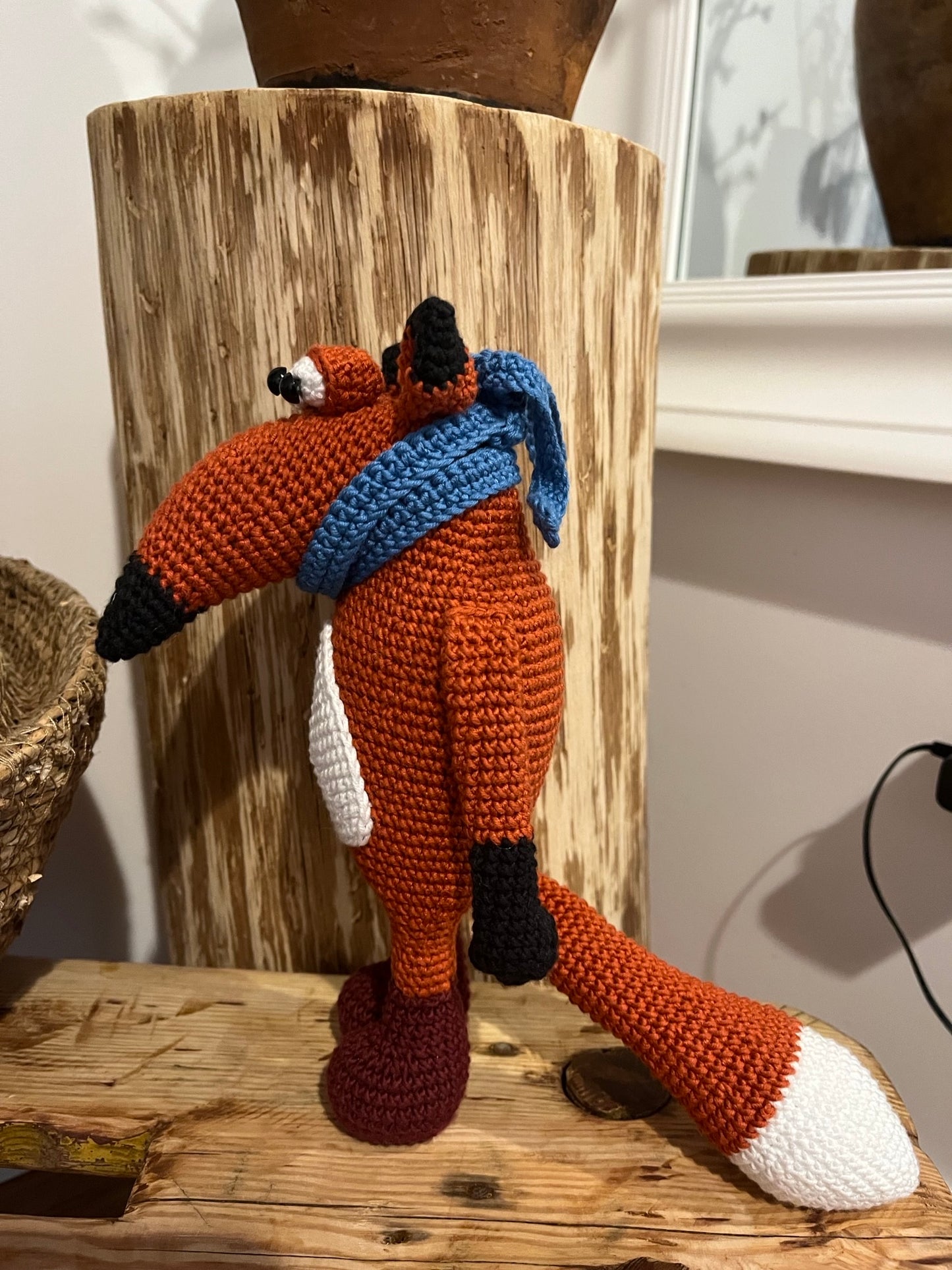 Crocheted fox