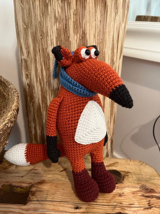 Crocheted fox
